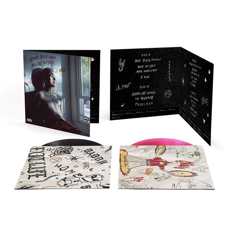 Lil Peep: Come Over When You're Sober Pt. 1 &amp; Pt. 2 (Limited Edition) (Pink &amp; Black Vinyl), 2 LPs