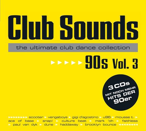 Club Sounds 90s Vol. 3, 3 CDs