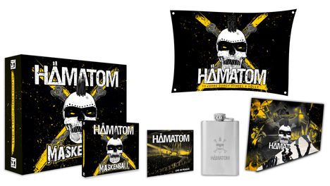 Hämatom: Maskenball (Limitierte Box) (händisch signiert und nummeriert), 1 CD, 1 DVD und 2 Merchandise