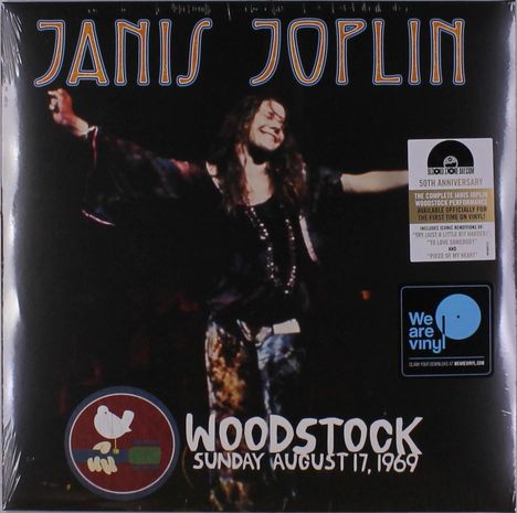 Janis Joplin: Woodstock Sunday August 17, 1969, 2 LPs