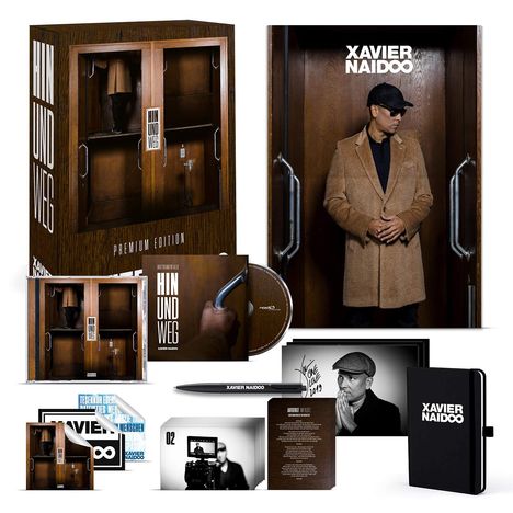 Xavier Naidoo: Hin und weg (Box), 2 CDs und 3 Merchandise