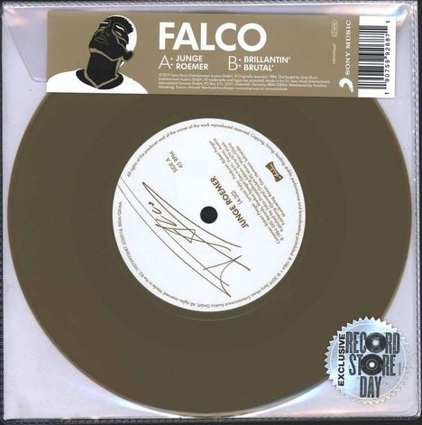Falco: Junge Römer (Limited Edition) (Gold Vinyl), Single 7"