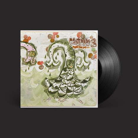 Oben: "MotAle 3", darunter "Roots like you". Illustration mit geschwungenen, floralen Mustern und pastellfarbenen Akzenten.