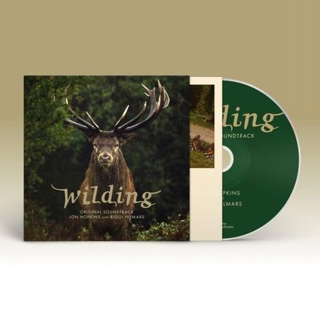 "Wildling Original Soundtrack" von Jon Hopkins und Biggi Hilmars. Im Hintergrund ist ein Hirsch mit beeindruckendem Geweih.