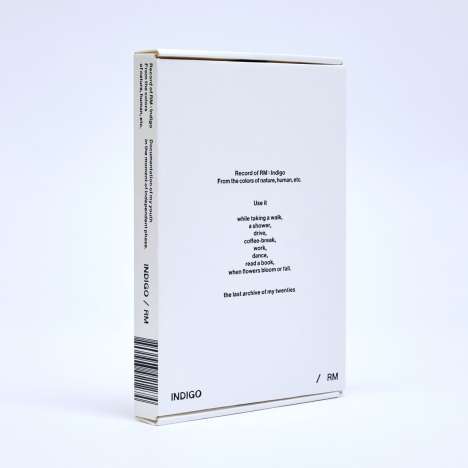 RM (BTS): Indigo (Book Edition), 1 CD und 1 Buch