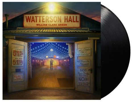 "Watterson Hall", "William Clark Green"; offene Türen zeigen einen beleuchteten Tanzsaal mit einem tanzenden Paar unter Lichtern.