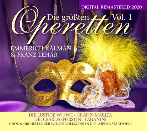 K Lm N, E.& Leh R, F.: Die Größten Operetten Vol.1, 2 CDs