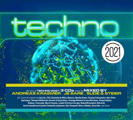 Techno 2021, 3 CDs