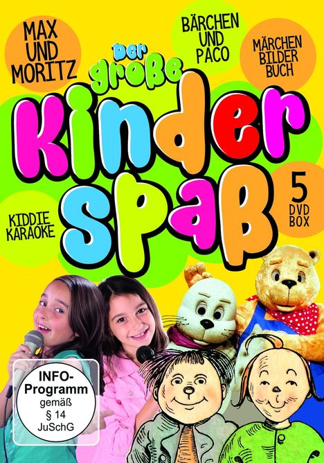 Der große Kinder Spaß, 5 DVDs