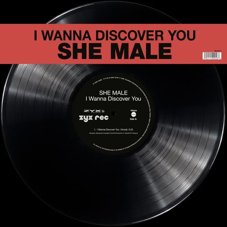 She Male: I Wanna Discover You, Single 12"