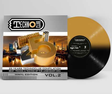 25 Years Techno Club Compilation Vol. 2 (Limited Edition) (Gold &amp; Black Vinyl), 2 LPs