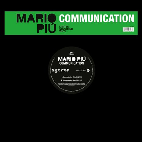 Mario Più: Communication, Single 12"