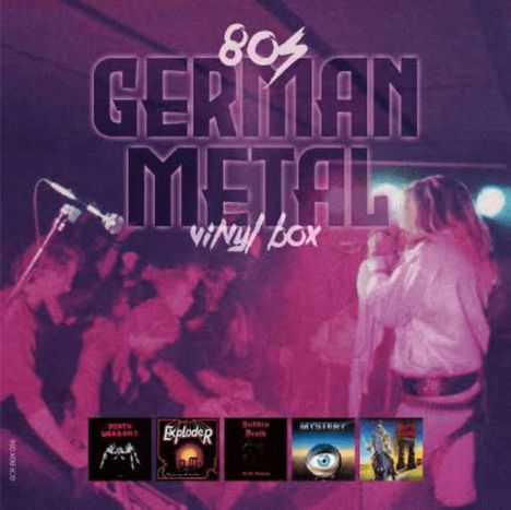 80s German Metal Vinyl Box, 5 LPs