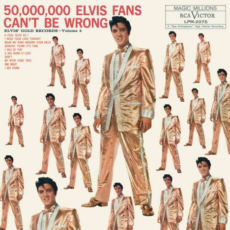 Elvis Presley (1935-1977): 50,000,000 Elvis Fans Can't Be Wrong: Elvis' Gold Records - Volume 2, LP
