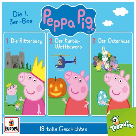 Peppa Pig - Die 1. 3er Box (Folgen 1,2,3), 3 CDs