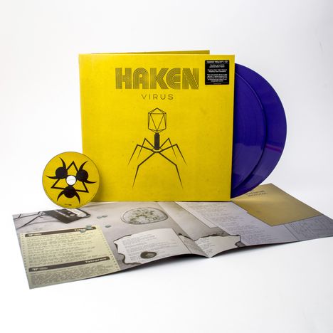 Haken: Virus (180g) (Limited Edition) (Lilac Vinyl) (exklusiv für jpc!), 2 LPs und 1 CD