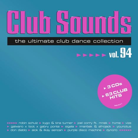 Club Sounds Vol. 94, 3 CDs