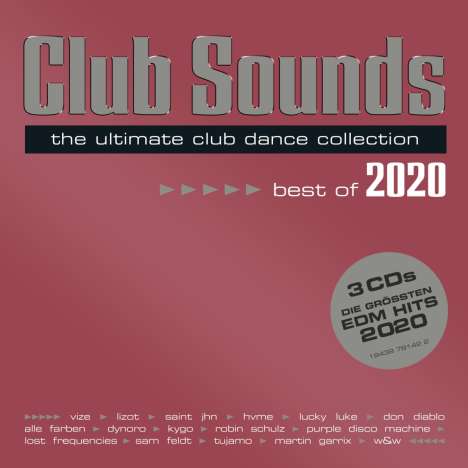 Club Sounds: Best Of 2020, 3 CDs