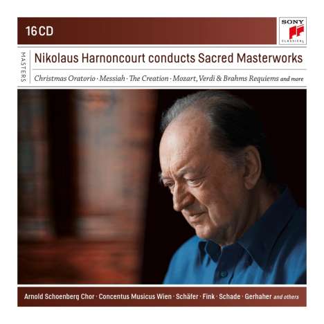 Nikolaus Harnoncourt conducts Sacred Masterworks, 16 CDs