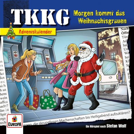 TKKG. Morgen kommt das Weihnachtsgrauen (Adventskalender), 2 CDs