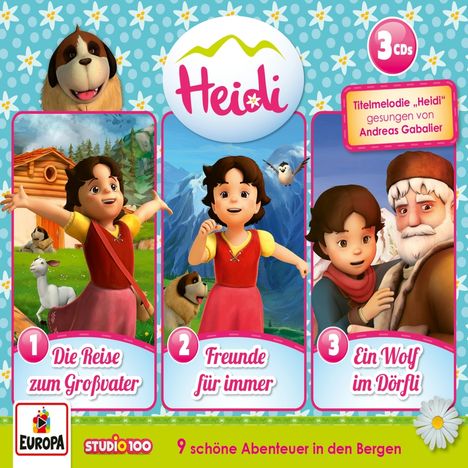 Heidi 01. - 3er Box (Folgen 1,2,3) (CGI Version), 3 CDs