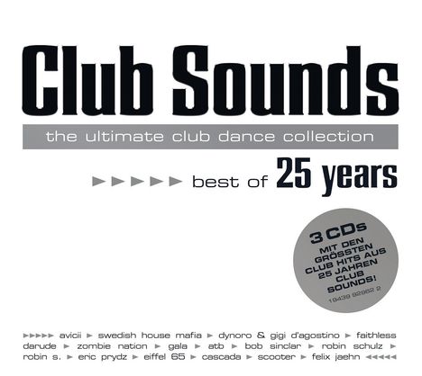 Club Sounds - Best Of 25 Years, 3 CDs