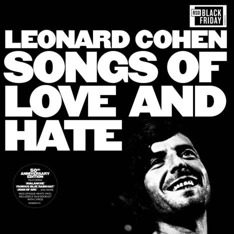 Leonard Cohen (1934-2016): Songs of Love and Hate, LP
