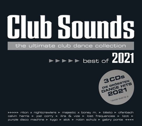 Club Sounds: Best Of 2021, 3 CDs