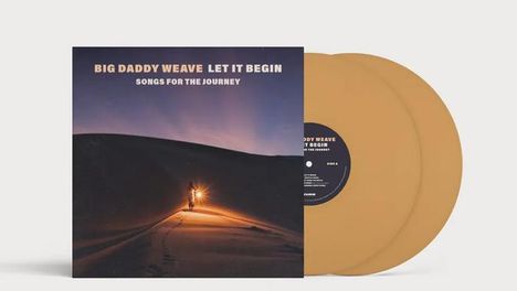 BIG DADDY WEAVE LET IT BEGIN, SONGS FOR THE JOURNEY. Ein Cover mit einer Person, die nachts über eine Düne wandert.