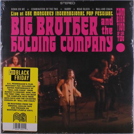 Big Brother &amp; The Holding Company: Combination Of The Two (Live At The Monterey International Pop Festival) (remastered) (Purple Vinyl), LP