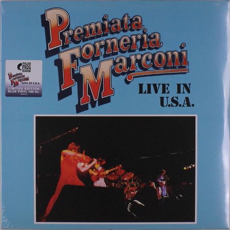 P.F.M. (Premiata Forneria Marconi): Live In U.S.A. (180g) (Limited Edition) (Blue Vinyl), LP