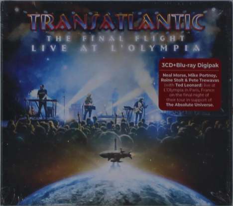 Transatlantic: The Final Flight: Live At L'Olympia (Limited Edition), 3 CDs und 1 Blu-ray Disc