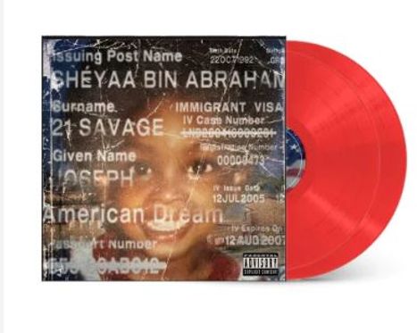 21 Savage: American Dream (Limited Edition) (Translucent Red Vinyl), 2 LPs
