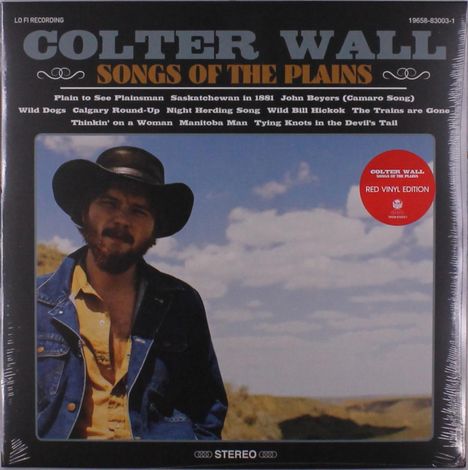 Colter Wall: Songs Of The Plains (Red Vinyl), LP