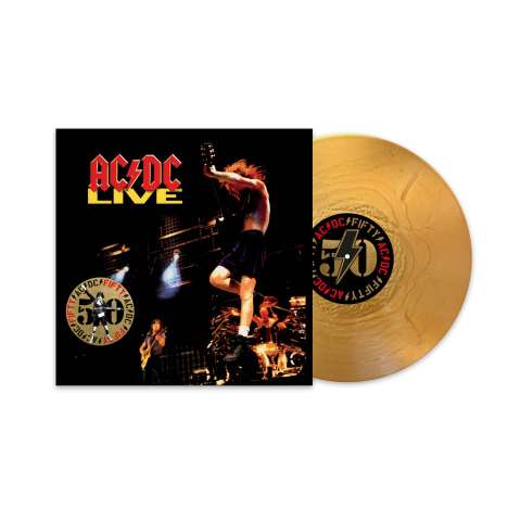 AC/DC: Live (50th Anniversary) (remastered) (180g) (Limited Edition) (Gold Nugget Vinyl) (+ Artwork Print), 2 LPs