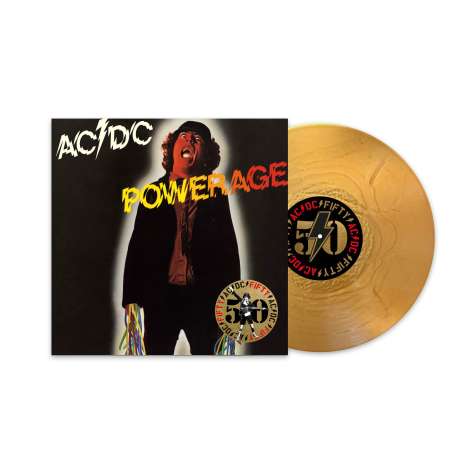 AC/DC: Powerage (50th Anniversary) (remastered) (180g) (Limited Edition) (Gold Nugget Vinyl) (+ Artwork Print), LP