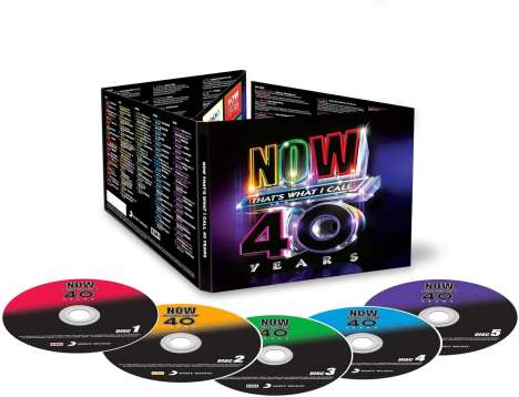 Now That's What I Call 40 Years, 4 CDs