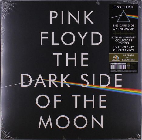 Pink Floyd: Dark Side Of The Moon (50th Anniversary Collector's Edition) (UV Printed Art On Clear Vinyl), 2 LPs