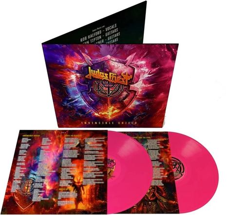 Judas Priest: Invincible Shield (180g) (Limited Edition) (Pink Vinyl), 2 LPs