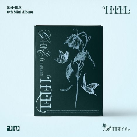 (G)I-dle: I Feel (Butterfly Version) (Deluxe Box Set 2), 1 CD und 1 Buch