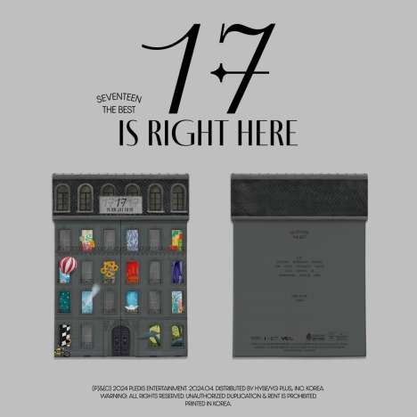 Seventeen: The Best »17 Is Right Here« (HERE Ver.), 2 CDs und 2 Bücher