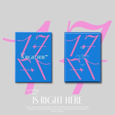 Seventeen: The Best »17 Is Right Here« (DEAR Ver.), 2 CDs und 1 Buch
