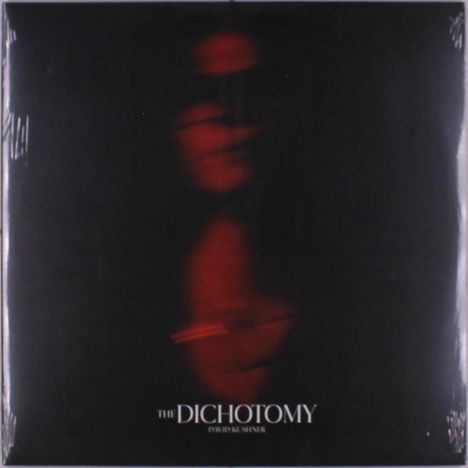 Text: “THE DICHOTOMY”. Dunkles Bild mit verschwommenem Rot, das an ein Gesicht erinnert.