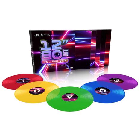 Now 80's Volume One: 1980-1982 (Limited Edition) (Red, Yellow, Green, Blue &amp; Purple Transparent Vinyl), 5 LPs