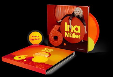 Ina Müller: 6.0 (Limited Edition) (Orange + Red Vinyl) (handsigniert & nummeriert), 2 LPs und 1 CD