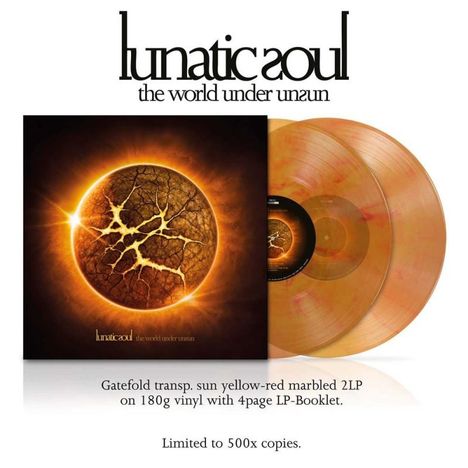Lunatic Soul: The World Under Unsun (180g) (Limited Edition) (Transparent Sun Yellow-Red Marbled Vinyl), 2 LPs