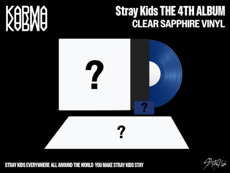 Stray Kids: KARMA (CLEAR SAPPHIRE VINYL), LP