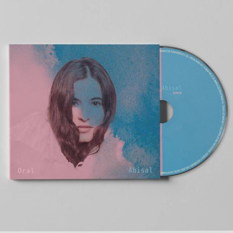 CD-Cover mit Texten: "Oral", "Abisal", "Silvia". Das Bild zeigt ein weibliches Gesicht vor rosa und blauem Hintergrund.
