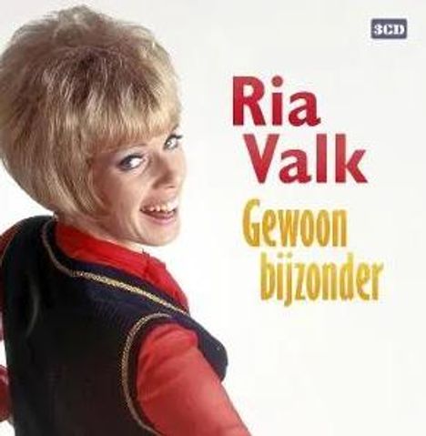 Ria Valk, Gewoon bijzonder, 3CD. Frau mit kurzem blonden Haar lächelt über die Schulter.
