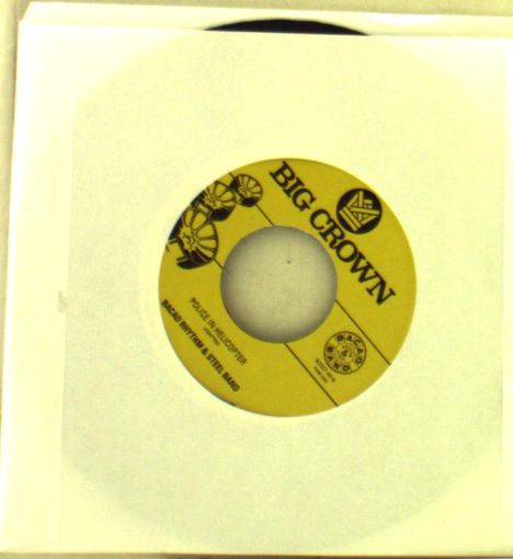 Bacao Rhythm &amp; Steel Band: Pimp/Police In Helicopter, Single 7"